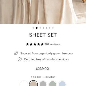 Luxury Sand sleep number king Sheet Set